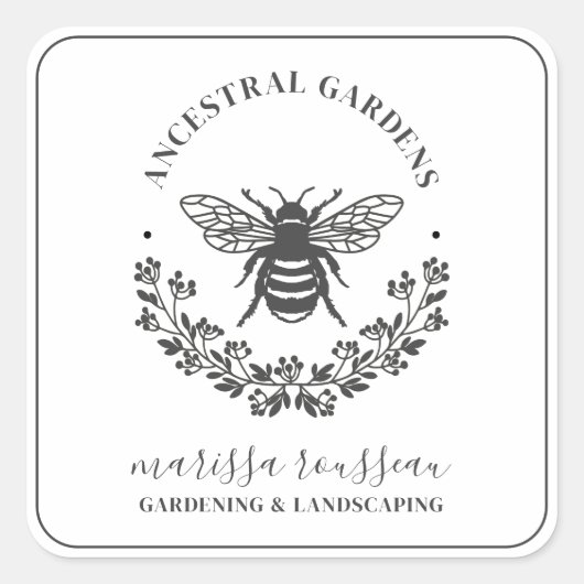 ビーエレガントローレルガーデナーランドシャープスクエア スクエアシール (正面)