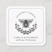 ビーエレガントローレルガーデナーランドスキャパー スクエア名刺 (正面)