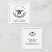 ビーエレガントローレルガーデナーランドスキャパー スクエア名刺 (正面/裏面)