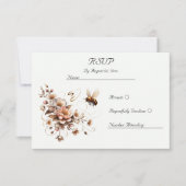 ビーエレガント&フローラウェディングRSVPカード 出欠カード (正面)