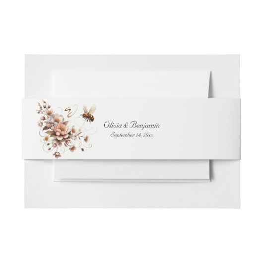 ビーエレガント&フローラ結婚式招待状ベリーバンド 招待状ベリーバンド (正面例)