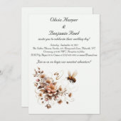 ビーエレガント&フローラ結婚式招待状 招待状 (正面/裏面)
