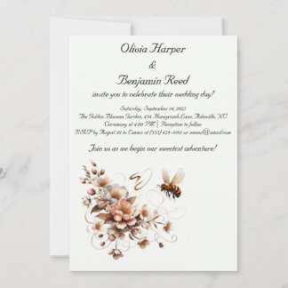 ビーエレガント&フローラ結婚式招待状 招待状