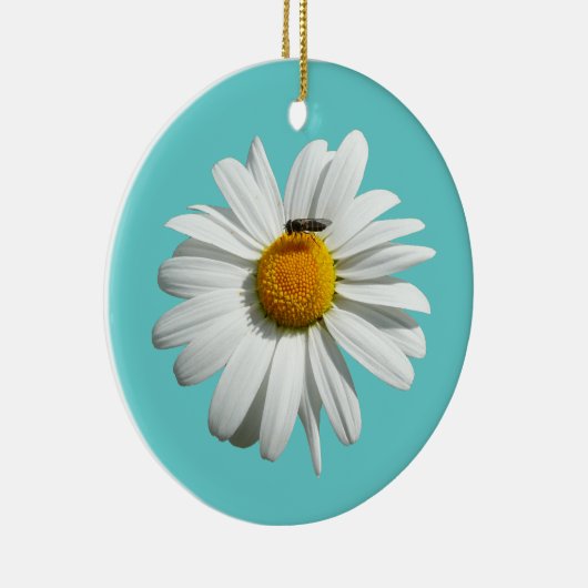 ビーオンデイジーアラスカ夏の自然写真 セラミックオーナメント (右)