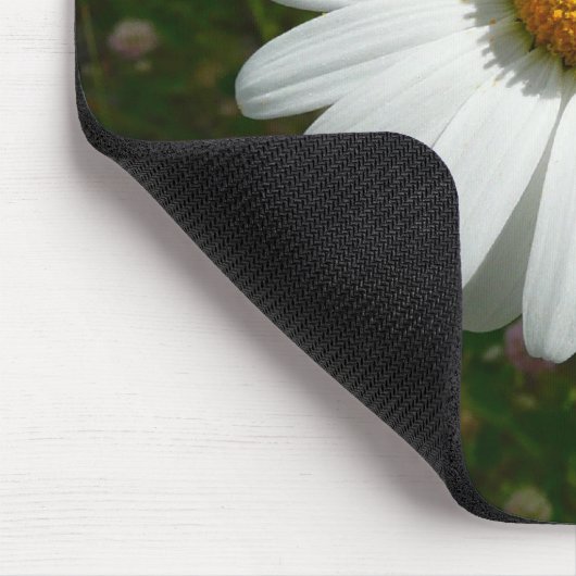 ビーオンデイジーアラスカ夏の自然写真 マウスパッド (コーナー)