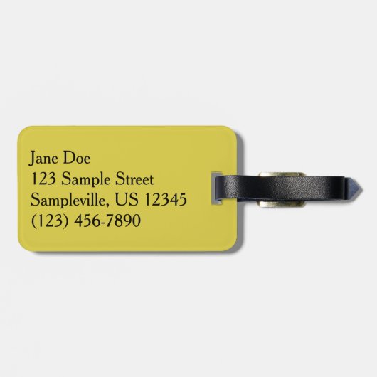 ビーオンデイジーアラスカ夏の自然写真 ラゲッジタグ (裏面横)