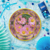 ビーオンデイジーフラワーズ自然パーソナライズされたパーティー ペーパープレート (パーティー)