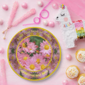 ビーオンデイジーフラワーズ自然パーソナライズされたパーティー ペーパープレート (パーティー)