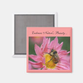 ビーオンデイジー感動的ネイチャー美しい マグネット (正面/裏面)