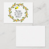ビーオンドードルフローラサンキューカード ノートカード (正面/裏面)
