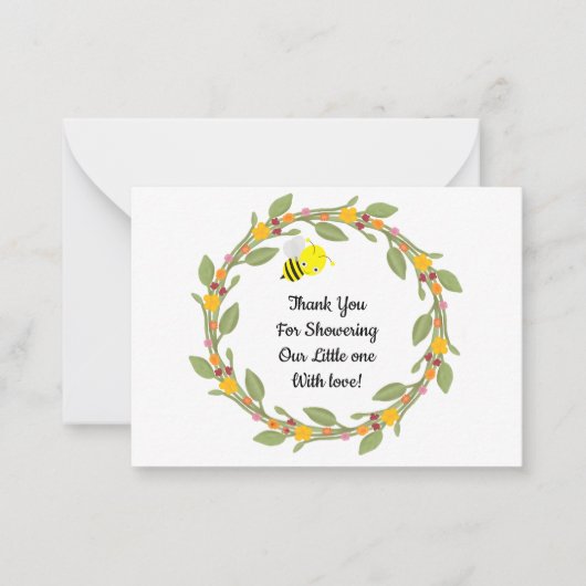 ビーオンドードルフローラサンキューカード ノートカード (正面)