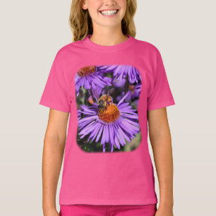 ビーオンパープルアスター自然 Tシャツ