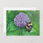 ビーオンパープルクローバー絵を描ズ ポストカード (正面/裏面)