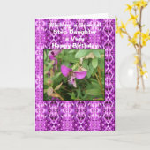 ビーオンフラワーステップドーター誕生日 カード (黄色い花)