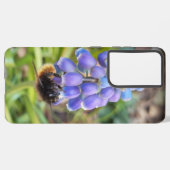 ビーオンムスカリArmeniacumグレープヒヤシンス Samsung Galaxyケース (裏面横)