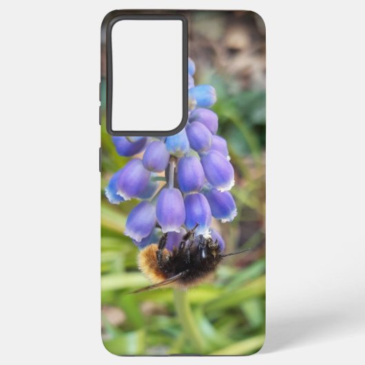 ビーオンムスカリArmeniacumグレープヒヤシンス Samsung Galaxyケース (裏面)