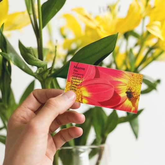 ビーオンレッドダリアスフローラ 名刺