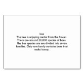 ビーカスタムの読フラッシュカード テーブルナンバー (裏面)