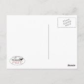 ビーカッコいいガールプールフロートオフリーシュアート™ ポストカード (裏面)