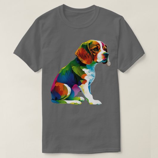 ビーカラフルグルイラストレーション1 Tシャツ (デザイン正面)