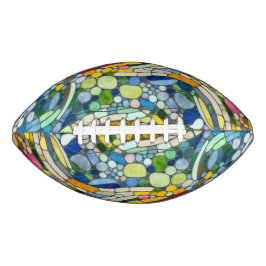 ビーカラフルブルズモザイクアート アメリカンフットボール