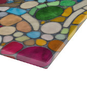 ビーカラフルブルズモザイクアート カッティングボード (角)