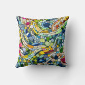 ビーカラフルブルズモザイクアート クッション (裏面)