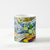 ビーカラフルブルズモザイクアート コーヒーマグカップ (中央)