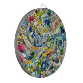 ビーカラフルブルズモザイクアート ダーツボード (正面左)