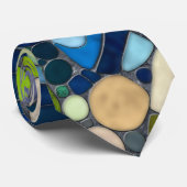 ビーカラフルブルズモザイクアート ネクタイ (ロール)
