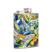 ビーカラフルブルズモザイクアート フラスク (右)