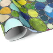 ビーカラフルブルズモザイクアート ラッピングペーパー (ロールコーナー)