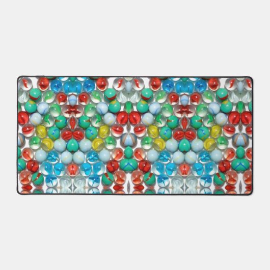 ビーカラフルブル芸術的フォトデザイン デスクマット (正面)