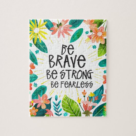 ビーカラフルブ引用文フローラ ジグソーパズル (縦)