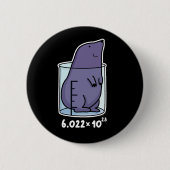 ビーカーおもしろいプンダークBGのモル方程式 缶バッジ (正面)