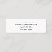 ビーカースとフラスコおもしろい科学パターン スキニー名刺 (裏面)