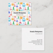 ビーカースとフラスコおもしろい科学パターン