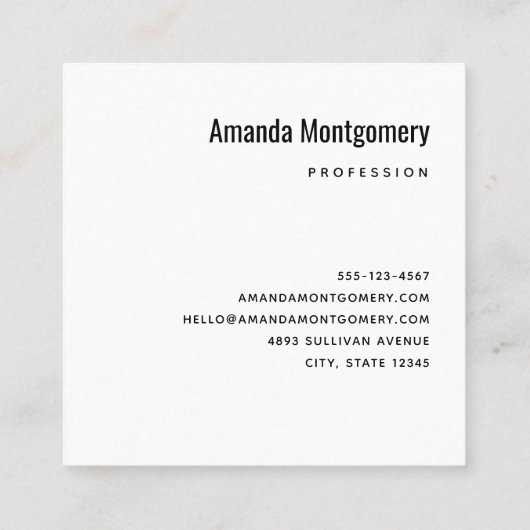 ビーカースとフラスコおもしろい科学パターン スクエア名刺 (裏面)