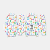 ビーカーズとフラスコおもしろい科学パターン誕生日 フェイバーボックス (折り畳みなし)