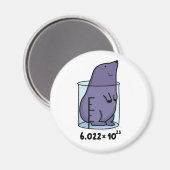 ビーカープンのかわいいモグラ マグネット (正面/裏面)