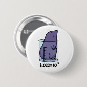 ビーカープンのかわいいモグラ 缶バッジ (正面&裏面)