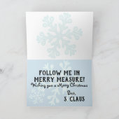 ビーカーメリーグリーティングカードの測定(祝日) カード (内部)