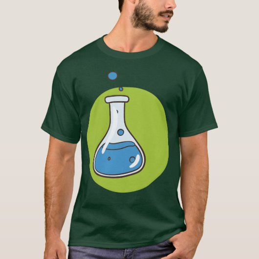 ビーカー音楽70年代少年 Tシャツ (正面)