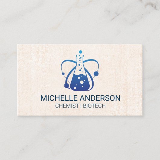 ビーカー |化学 |バイオテクノロジー 名刺 (正面)