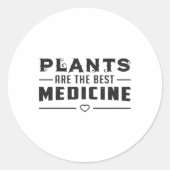 ビーガニズムビーガン野菜おもしろい動物ギフトアイディア ラウンドシール (正面)