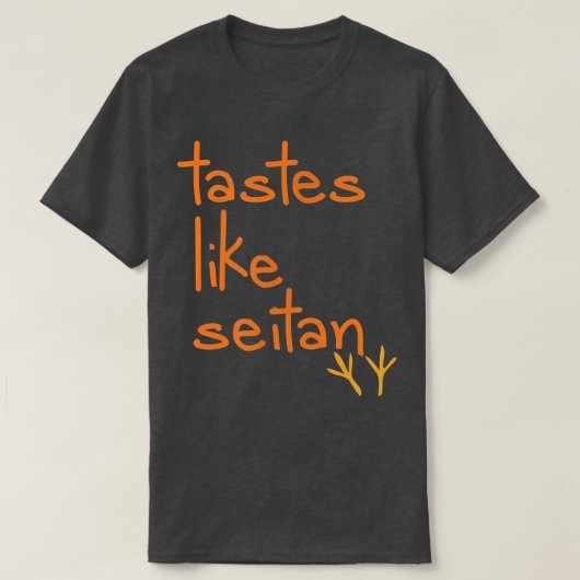 ビーガンおもしろいベジタリアンセイタンT Tシャツ (デザイン正面)