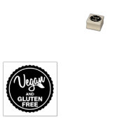 ビーガンおよびグルテンフリー製品の識別 ラバースタンプ (押印)