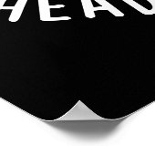 ビーガンから私の頭のトマトVeggie Pun Dark BG ポスター (角)