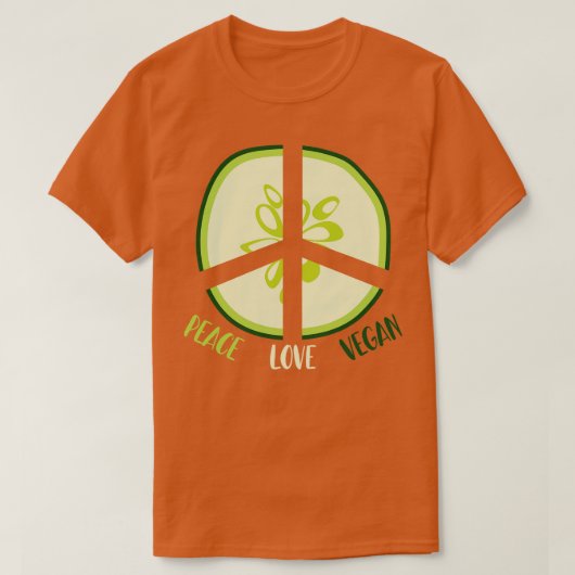 ビーガンかわいいキューバー Tシャツ (デザイン正面)