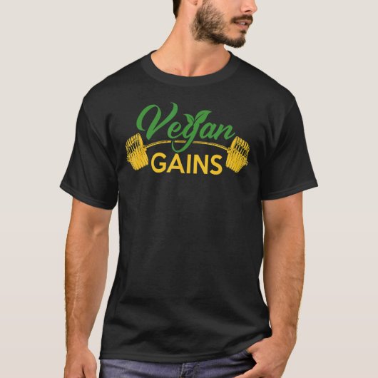 ビーガンが食べ野菜と果物のベジタリアン Tシャツ (正面)